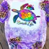 Beach Life Turtle Bleached T-Shirt