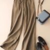 Women's Loose Cotton And Linen Casual Leggings