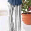 Casual Striped Loose Pants