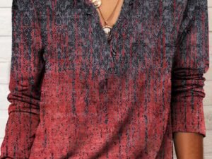 Women Vintage Ethnic Autumn Micro-Elasticity Daily Best Sell Regular H-Line Regular T-shirt