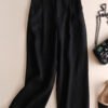 Cotton And Linen Wide-leg Casual Pants