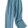 Cotton And Linen Wide-leg Casual Pants