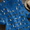 Cartoon Cat Print Casual Cotton And Linen Long Blouse