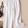 Cotton And Linen Wide-leg Casual Pants