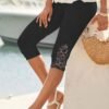 Women's Plain Lace Casual Pants