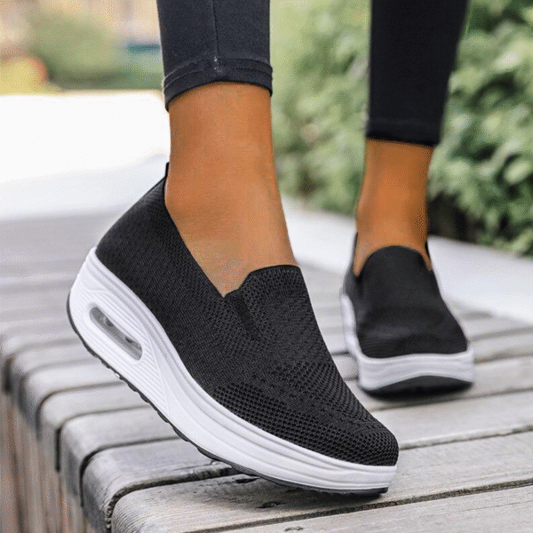 Clearance Sale Comfort Fit For Wide Feet Platform  Loafers Walking Shoes