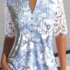 Floral Jersey Casual Shirt