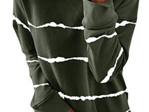 Round Neck Striped Long Sleeve T-shirt