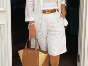 Casual Long Sleeve Coat And Shorts Two-Piece Set