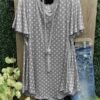 Casual Polka Dot Print T-shirt