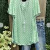 Casual Polka Dot Print T-shirt