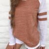 Patchwork  Long Sleeve T-Shirt