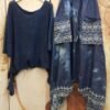 Round Neck Printing Irregular Loose Suit