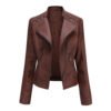 Washed Lambskin Leather Jacket