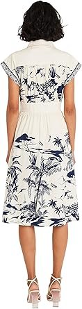 London Collared Neck Button Multi Occasion Dresses for Women