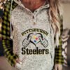 Women Long Sleeve Hooded Plaid Printed Sweatshirts Top