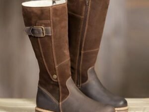 Warm Ladies High Snow Shoes Leather Martin Boots