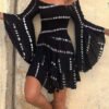 Elegant Dolman Sleeve Casual Dress