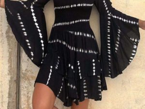 Elegant Dolman Sleeve Casual Dress