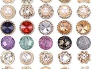 30 Pcs No Sew Invisible Buttons Pearl Brooch Button Women Reusable Pearl Cover Up Pin Removable Replacement Safety Button Dress Supplies Decoration for Girls Clothing Shirt Blouse Sweater Shawl Coat