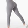 Ribbed hip lift high waist belly peach stretch yoga pants