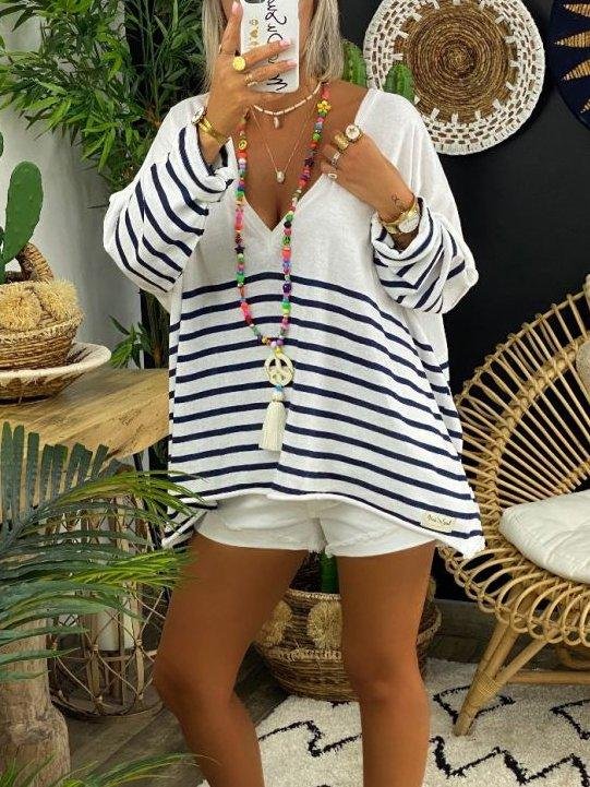 White Shift Casual V Neck Suits