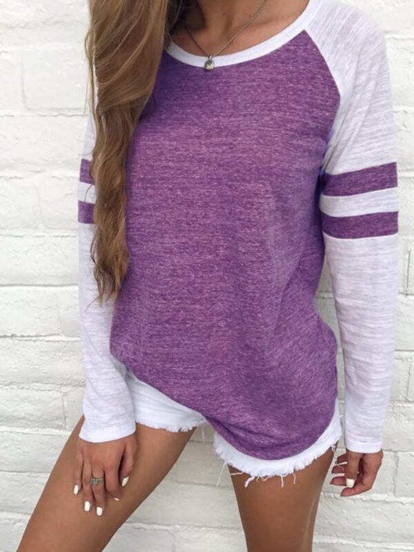 Patchwork  Long Sleeve T-Shirt