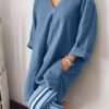Summer Graceful Stripe Two-Piece Suit