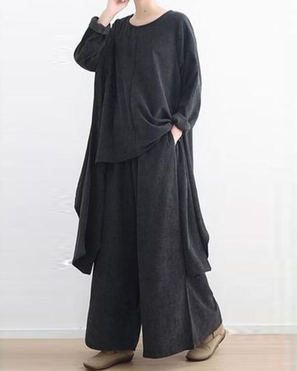 Summer Fashion Loose Irregular Hem Suit