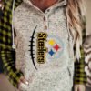 Women Long Sleeve Hooded Plaid Printed Sweatshirts Top