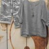Summer Solid Color Casual Style Short Sleeve Suit