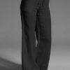 Cotton Linen Solid Color High Waist Wide Leg Pants