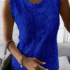 Women's Tank Tops Sleeveless Solid Casual Lace Tank Tops