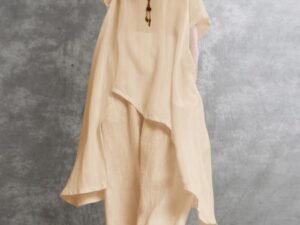 Summer Fashion Loose Irregular Hem Suit
