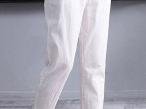Women's Solid Color Cotton Linen Comfortable Casual Pants