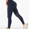 Ribbed hip lift high waist belly peach stretch yoga pants
