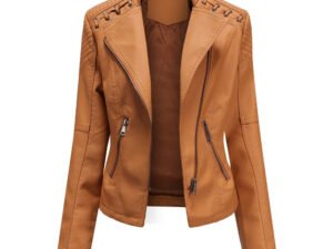 Washed Lambskin Leather Jacket