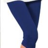 Casual Sports Plus Size Plain Capris Leggings