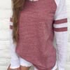 Patchwork  Long Sleeve T-Shirt