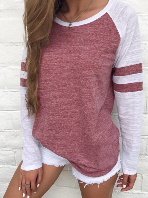 Patchwork  Long Sleeve T-Shirt