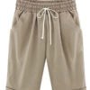 Plus Size Casual Shorts With Pockets for Holiday