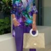 Animal Print Top And Trousers Suit