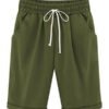 Plus Size Casual Shorts With Pockets for Holiday