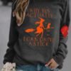 Women's Long Sleeves Round Neck Graphic Printed Top