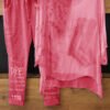 Printed Chiffon Top And Printed Pants Set