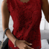 Women's Tank Tops Sleeveless Solid Casual Lace Tank Tops