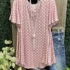Casual Polka Dot Print T-shirt