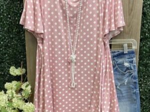 Casual Polka Dot Print T-shirt