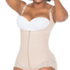Women's Tummy Control Triangle Butt Lifter Zipper Lace Adjustable Crotch  Open Bust Bodysuit
