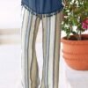 Casual Striped Loose Pants